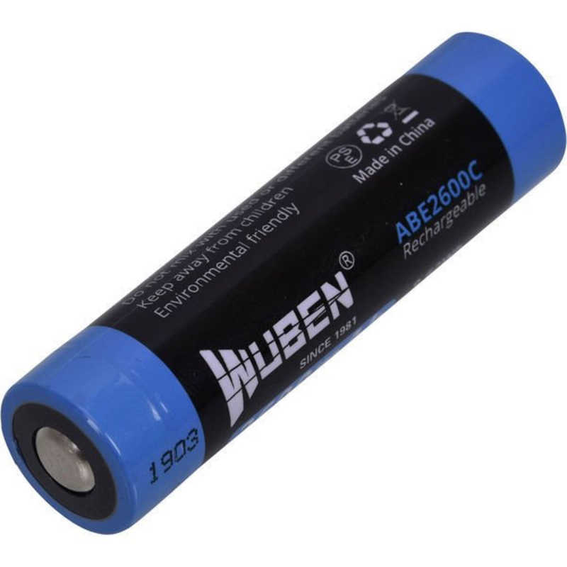 WUBEN WUBEN ABE2600C[18650規格リチウムイオン充電池 PSEマーク] ABE2600C ABE2600C