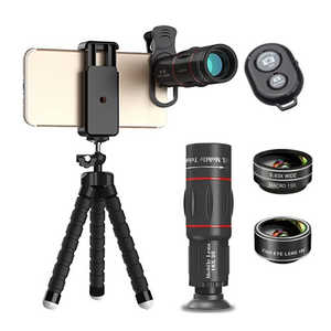ACTYGO ActyGo 18×固定望遠レンズ付きスマホレンズ4点セット ワイヤレスリモコン くねくね三脚付き 198°魚眼 0.63×広角 15Xマクロ AP-070 ACTYGO ActyGo 18×固定望遠レンズ付きスマホレンズ4点セット ワイヤレスリモコン くねくね三脚付き 198°魚眼 0.63×広角 15Xマクロ AP-070