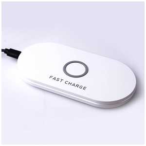 アイキューラボ CONSON Qi対応 Wireless Charging Plate WC-FC-P-WH ホワイト 