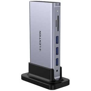 LENTION ドッキングステーション グレー [USB Power Delivery対応] OC-D55-GY