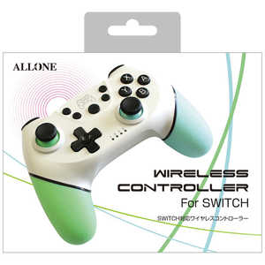 アローン Switch用ワイヤレスコントローラー WH　ALG-NSWCWG　グリーン＆ブルー 