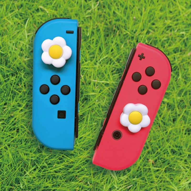 アローン アローン Switch用アナログスティックカバーVer ホワイトフラワー   