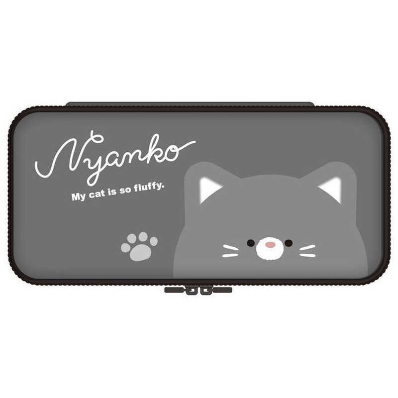 アローン アローン Switch用EVAカラーポーチ＃Unipo Q-LiA おててシリーズ くろねこ ALLONE ALG-NSUQLOK ALG-NSUQLOK