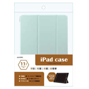 アローン ipadpro11インチ用手帳ケース パステルグリーン ALLONE ALG-IPPCS110TPGR アローン ipadpro11インチ用手帳ケース パステルグリーン ALLONE ALG-IPPCS110TPGR