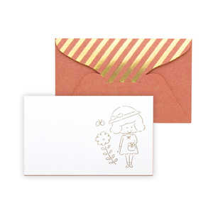 山桜 メッセージカード封筒セット mizutama 女の子 351647