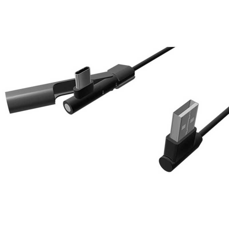 AREA AREA USB2.0 Type-Cケーブル 6.4インチまでスタンド機能対応 ブラック SD-UACS12 SD-UACS12