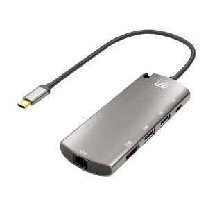 AREA [USB-C オス→メス 外付けSSD/HDMI/LAN/USB-Ax2/USB-C]USB PD対応 60W 変換アダプタ SD-M2COMBO