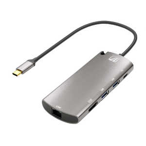 AREA [USB-C オス→メス 外付けSSD/HDMI/LAN/USB-Ax2/USB-C]USB PD対応 60W 変換アダプタ SD-M2COMBO