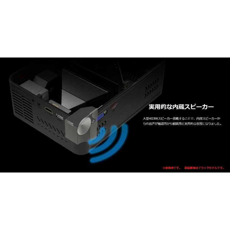 AREA AREA 小型プロジェクター LED PROJECTER2 ホワイト SD-PJHD02WH SD-PJHD02WH
