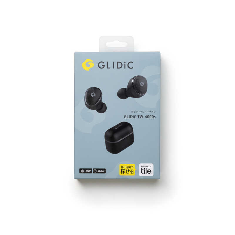 GLIDIC GLIDIC フルワイヤレスイヤホン リモコン・マイク対応 ブラック GL-TW4000S-BK GL-TW4000S-BK