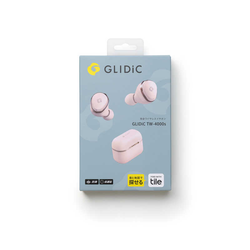 GLIDIC GLIDIC フルワイヤレスイヤホン リモコン・マイク対応 ピンク GL-TW4000S-PK GL-TW4000S-PK