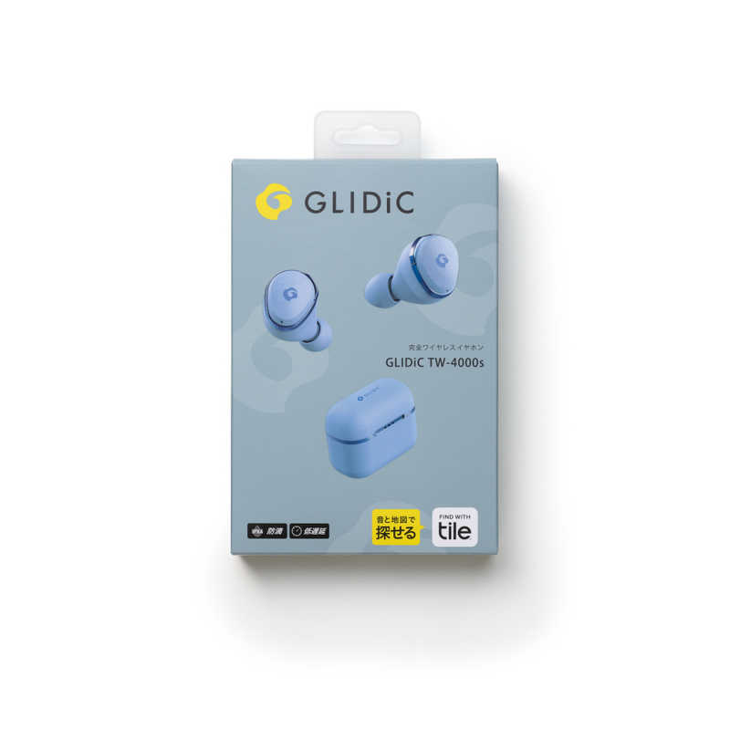 GLIDIC GLIDIC フルワイヤレスイヤホン リモコン・マイク対応 ブルー GL-TW4000S-BL GL-TW4000S-BL