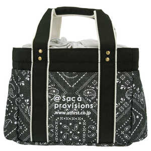 アットファースト 保冷保温ランチトート 6231.バンダナブラック AFLUNCHTOTE アットファースト 保冷保温ランチトート 6231.バンダナブラック AFLUNCHTOTE