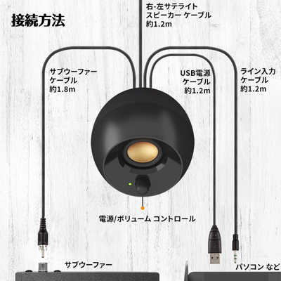 クリエイティブメディア PCスピーカー 3.5mm接続 / USB-A電源 クリエイティブメディア PCスピーカー 3.5mm接続 / USB-A電源