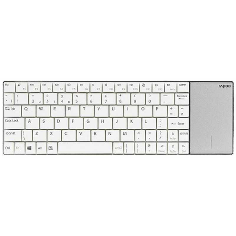 UNIQ UNIQ ワイヤレスキーボード[USB 2.4Ghz･Win/Mac]rapoo E2710(ホワイト) E2710W E2710W