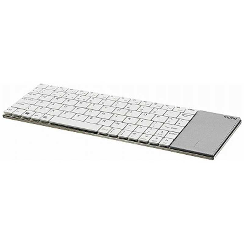 UNIQ UNIQ ワイヤレスキーボード[USB 2.4Ghz･Win/Mac]rapoo E2710(ホワイト) E2710W E2710W
