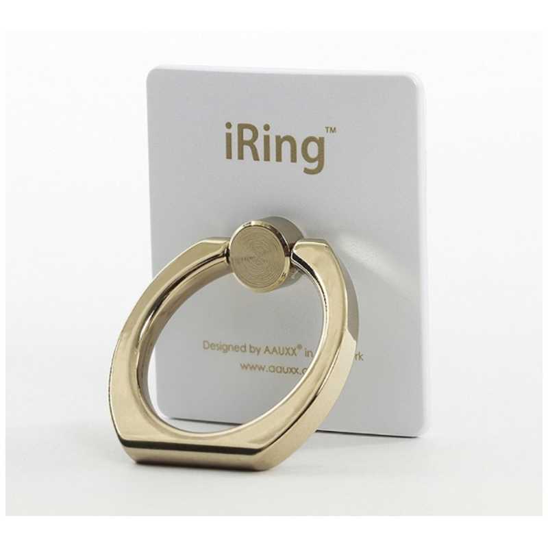 UNIQ UNIQ 〔スマホリング〕 iRing Limited Edition ゴールドシャフト/パールホワイト UMS-IRLEG01PW UMS-IRLEG01PW