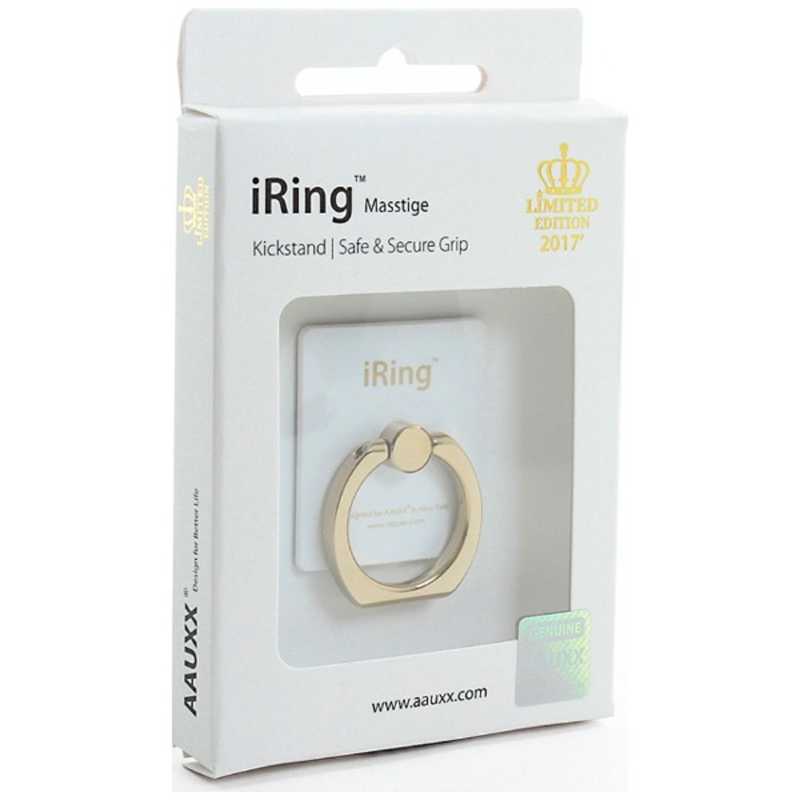 UNIQ UNIQ 〔スマホリング〕 iRing Limited Edition ゴールドシャフト/パールホワイト UMS-IRLEG01PW UMS-IRLEG01PW