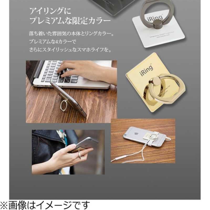 UNIQ UNIQ 〔スマホリング〕 iRing Limited Edition ゴールドシャフト/パールホワイト UMS-IRLEG01PW UMS-IRLEG01PW