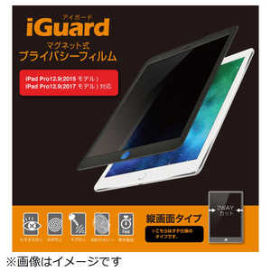 UNIQ iPad Pro(12.9インチ 第1世代)用 マグネット式プライバシーフィルム iGuard(縦画面タイプ) IG12PFP