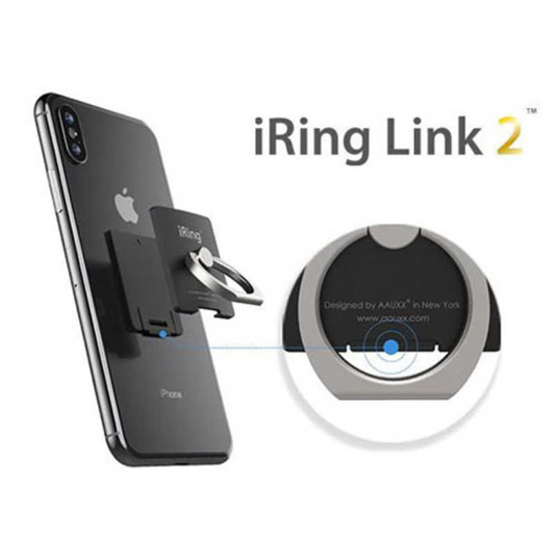 UNIQ UNIQ iRing LINK2 ｢リングスタンド｣ ブラック ブラック UMS-IR09ILBL2 UMS-IR09ILBL2
