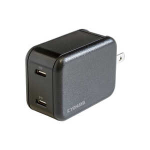 京ハヤ AC充電器 PD対応 最大出力45W 極小タイプ ［USB Power Delivery対応］ ブラック JKPD45M2