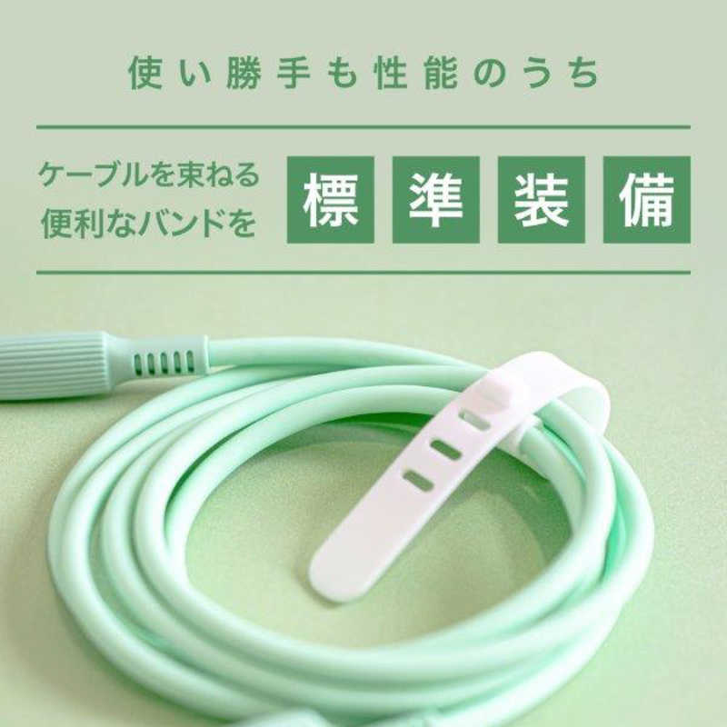 京ハヤ 京ハヤ USB-A to USB-C やわらかケーブル 1.2m グリーン GN JKYAC120 JKYAC120