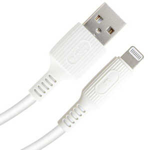 京ハヤ USB-A to Lightning やわらかケーブル 1.2m ホワイト WH JKYAL120
