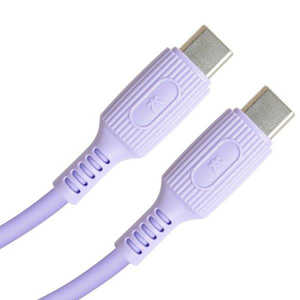 京ハヤ USB-C to USB-C やわらかケーブル 1.2m ブルー BL JKYCC120