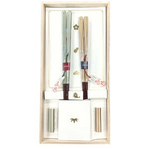 イシダ 一双 箸・箸置セット 一双 天女の舞 39407