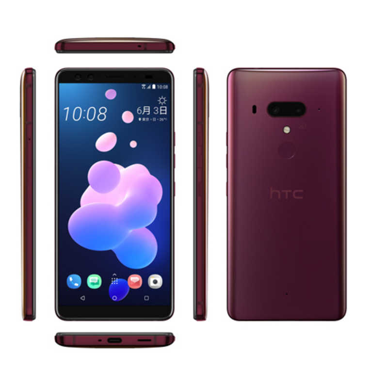 HTC HTC SIMフリースマートフォン HTC U12+［メモリ/ストレージ： 6GB/128GB］フレームレッド HTCU12+ HTCU12+