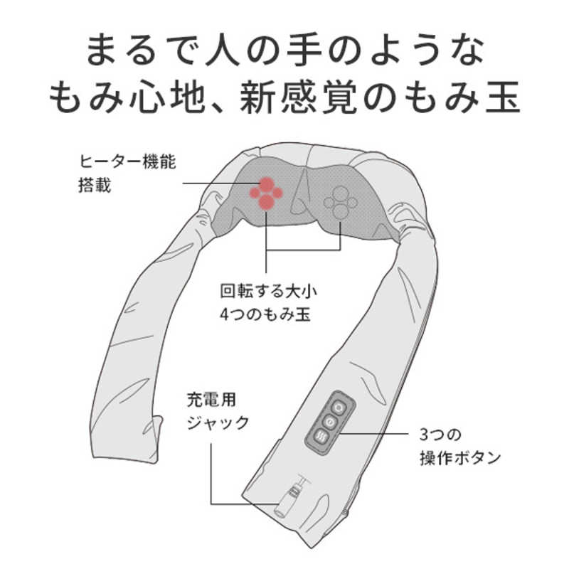 ドクターエア ドクターエア 3DネックマッサージャーS DOCTOR AIR (ドクターエア) ネイビー MN03BC MN03BC