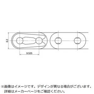 椿本チエイン RSローラーチェーン BS/DIN規格 RF06B1RPU 椿本チエイン RSローラーチェーン BS/DIN規格 RF06B1RPU