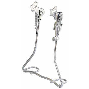 昭和インダストリーズ 20型 両立スタンド(自動ロック機構・アシスト機構付) カチオンブラック W-13 FF