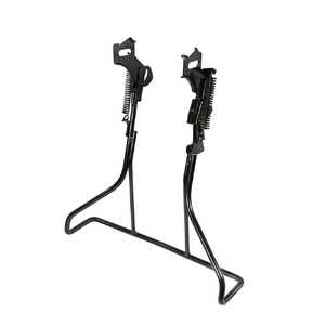 昭和インダストリーズ 27型 両立スタンド(自動ロック機構・アシスト機構付) カチオンブラック W-13 FF