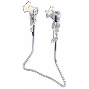 昭和インダストリーズ 27型 両立スタンド(スタンド枠太線仕様) クロムメッキ W-12