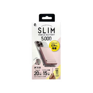�N�I���e�B�g���X�g�W���p�� ���C�����X15W MAG�����o�C���o�b�e���[5000mAh �s���N CQTW-0500PK