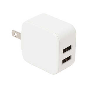クオリティトラストジャパン 2.4A出力USB2ポート スリムタイプACアダプタ ホワイト QU-029WH クオリティトラストジャパン 2.4A出力USB2ポート スリムタイプACアダプタ ホワイト QU-029WH