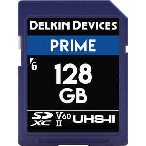 デルキンデバイス PRIMEシリーズ SD UHSII(U3/V60)カード 128GB ［Class10 /128GB］ DDSDB1900128