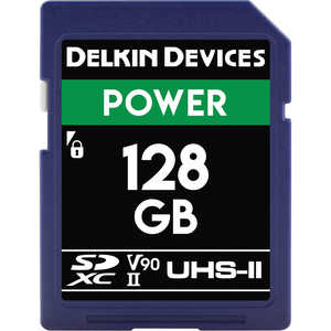 デルキンデバイス POWER SD UHSII(U3/V90)メモリーカード 128GB ［Class10 /128GB］ DDSDG2000128