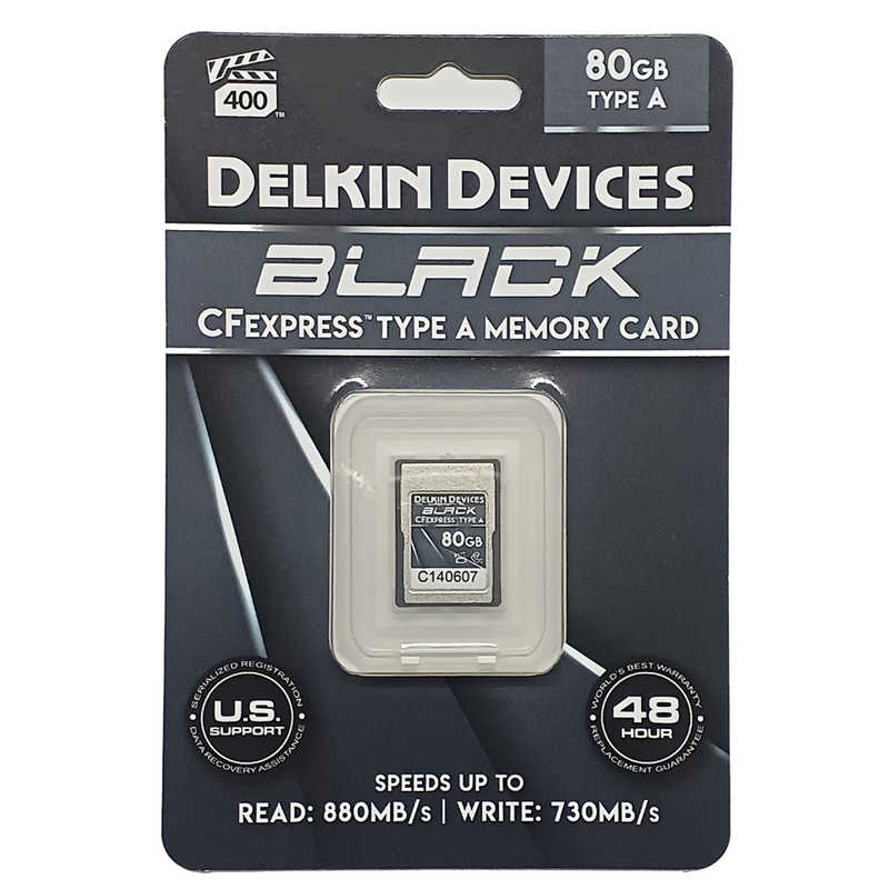 デルキンデバイス デルキンデバイス BLACK CFexpress Type Aカード 80GB VPG400 ［80GB］ DCFXABLK80 DCFXABLK80