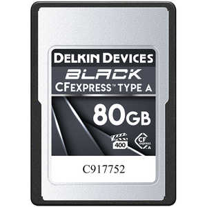 デルキンデバイス BLACK CFexpress Type Aカード 80GB VPG400 ［80GB］ DCFXABLK80