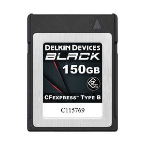 デルキンデバイス BLACK CFexpress Type Bカード 150GB 最低持続書込速度 1530MB/s DELKIN DEVICES DCFXBBLK150