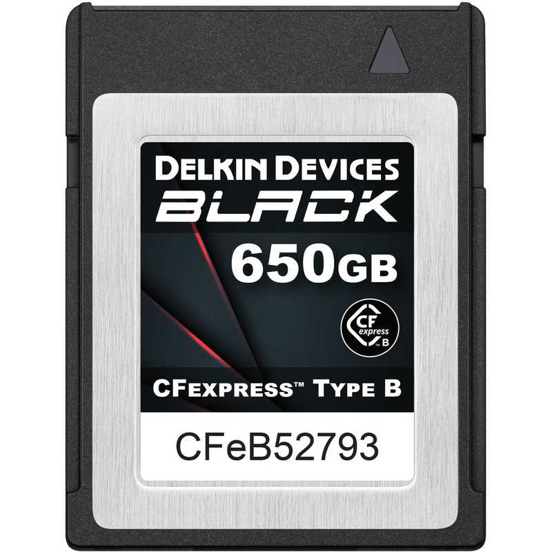 デルキンデバイス デルキンデバイス BLACK CFexpress Type Bカード 650GB 最低持続書込速度 1530MB/s DELKIN DEVICES DCFXBBLK650 DCFXBBLK650
