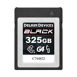 デルキンデバイス BLACKシリーズ CFexpress Type B G4カード 325GB (最低持続書込速度 1450MB/s) DELKIN DEVICES DCFXBB325