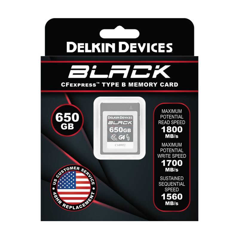 デルキンデバイス デルキンデバイス BLACKシリーズ CFexpress Type B G4カード 650GB (最低持続書込速度 1560MB/s) DELKIN DEVICES DCFXBB650 DCFXBB650