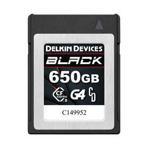 デルキンデバイス BLACKシリーズ CFexpress Type B G4カード 650GB (最低持続書込速度 1560MB/s) DELKIN DEVICES DCFXBB650