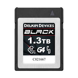 デルキンデバイス BLACKシリーズ CFexpress Type B G4カード 1.3TB (最低持続書込速度 1560MB/s) DELKIN DEVICES DCFXBB13T