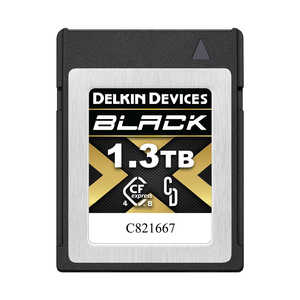 デルキンデバイス BLACK 4.0 CFexpress Type B カード 1.3TB (最大読込3530MB/s 最大書込3230MB/s) DELKIN DEVICES DCFX4B13T