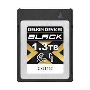 ǥ륭ǥХ BLACK 4.0 CFexpress Type B  1.3TB (ɹ3530MB/s 3230MB/s) DELKIN DEVICES DCFX4B13T